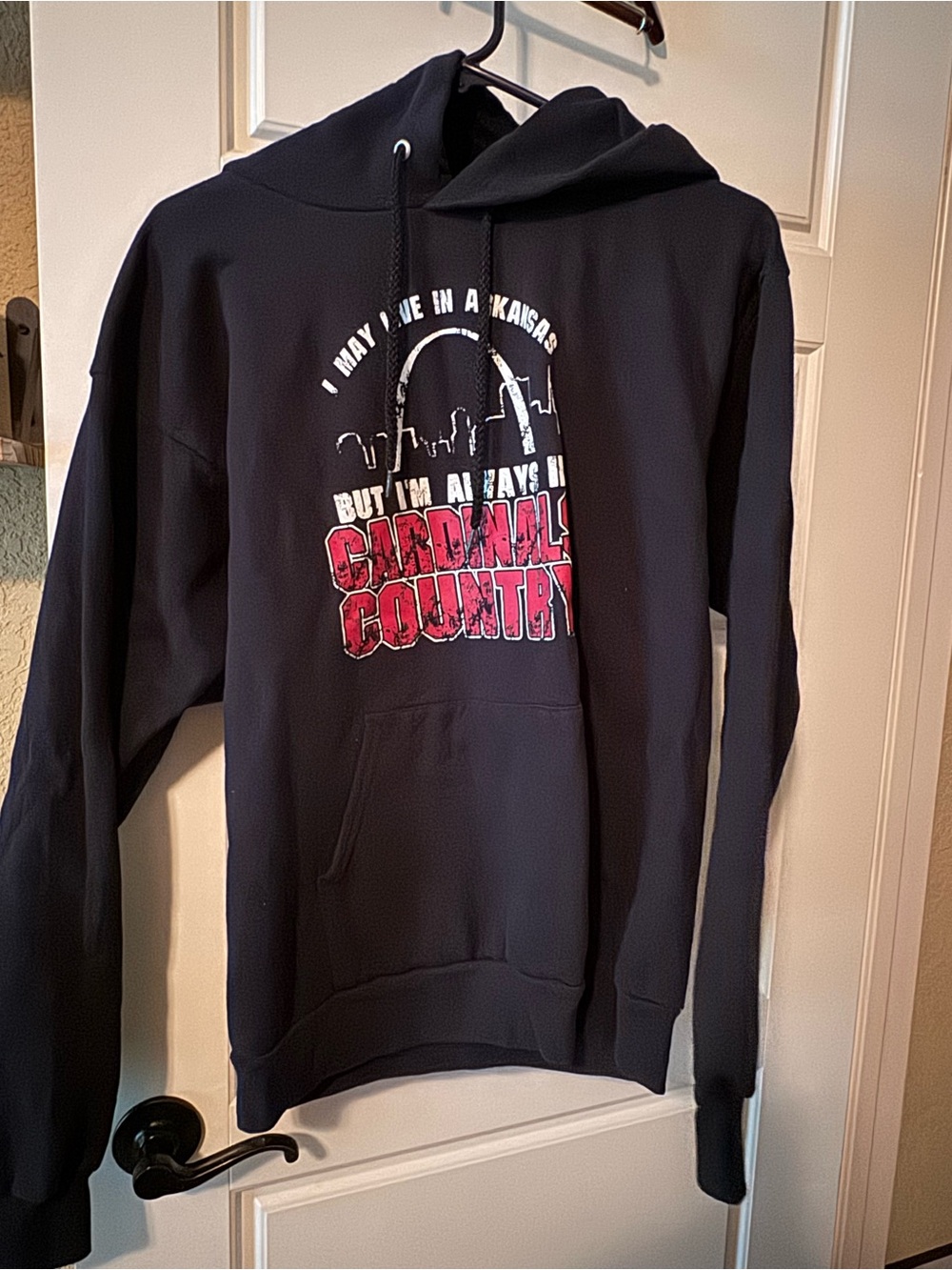 Black 'Cardinal Country' Graphic Hoodie Sweatshirt